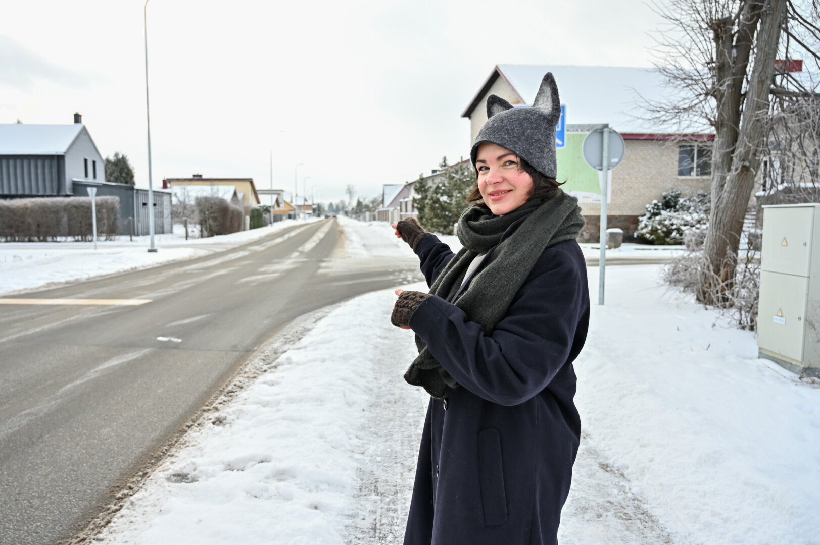 Kūrybiškosios V. Natkaitės galvoje nuolatos sukasi netikėčiausios idėjos. Viena jų – jau šį pavasarį Bendrijų gatvėje surengti unikalų turgelį. P. Židonio nuotr.