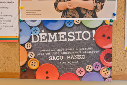 Panevėžyje kuriamas bankas, kurio indėliai – ne pinigai, o įvairiausių formų, spalvų ir medžiagų sagos.