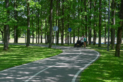 Panevėžio kultūros ir poilsio parke šalia ekstremalų aikštelės turėtų atsirasti nauja infrastruktūra dviračių sporto entuziastams – velotrasa.