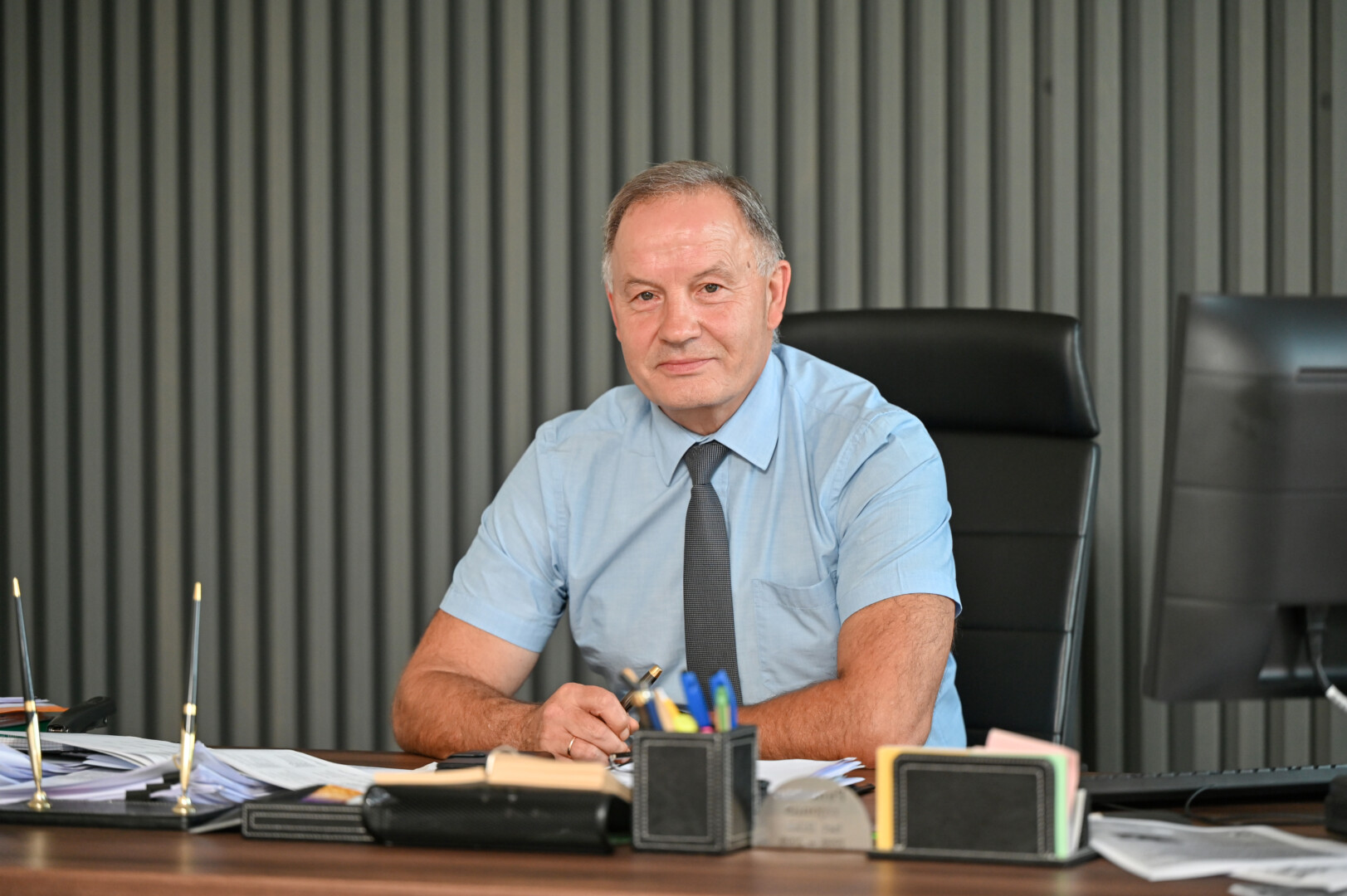 Panevėžio rajono meras Antanas Pocius pabrėžia, kad politikai neturi galių daryti įtakos dėl krematoriumo statybų vietos. P. Židonio nuotr.