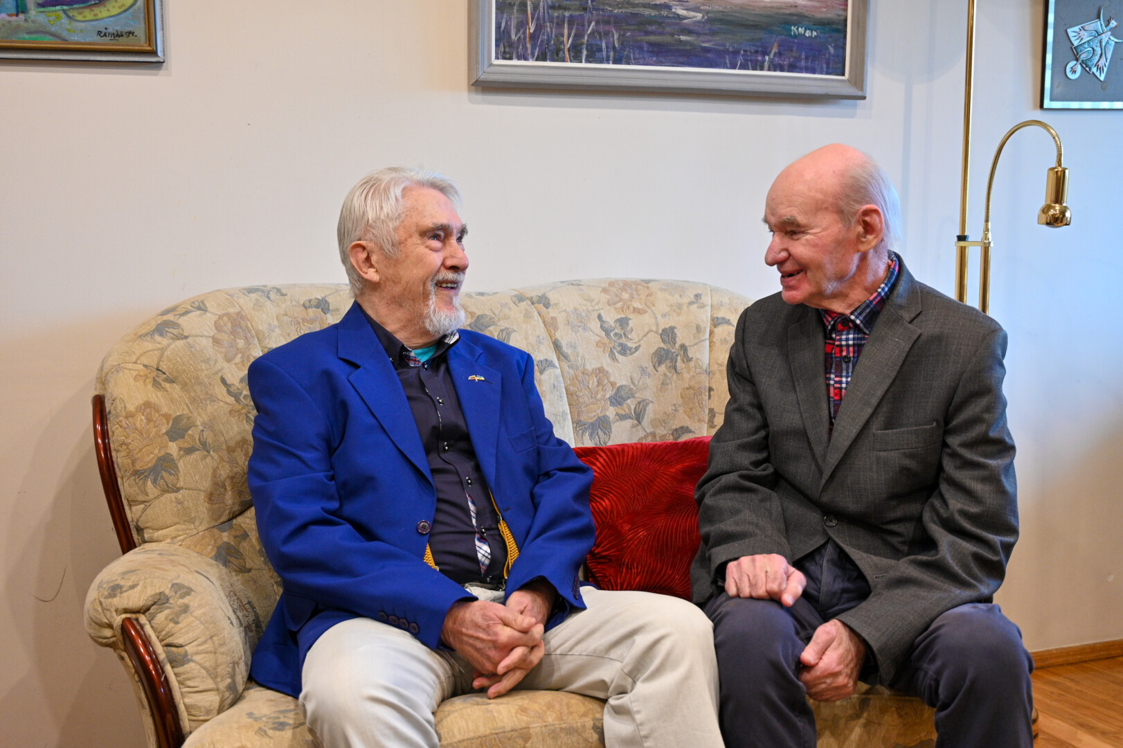 „Sibiras tremtinius sujungia neišskiriamai, visam gyvenimui. Ir nei laikas, nei atstumas nieko nebereiškia“, – svarsto T. Josas ir A. Mažuika. G. KARTANO nuotr.