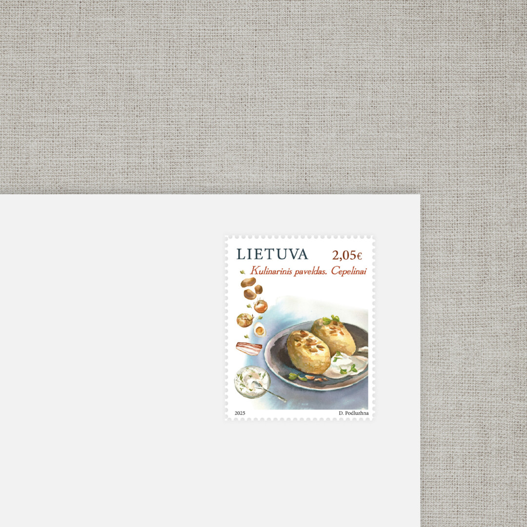 Lietuvos virtuvės karalius cepelinas papuoš naujausią pašto ženklą