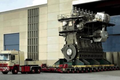 Kaip manote, į kokią transporto priemonę sumontuotas didžiausias variklis pasaulyje?